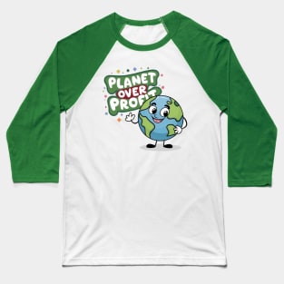 Planet Over Profit Baseball T-Shirt